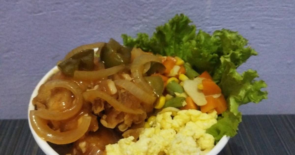 Resep Rice Bowl Ayam Popcorn asam manis oleh evo febiola Cookpad