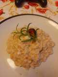 Taleggio and black figs risotto
