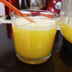 A picture of Pineapple & Orange Homemade Drink. 😀.