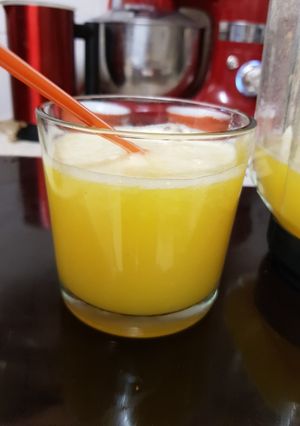 A picture of Pineapple & Orange Homemade Drink. 😀.