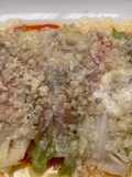 Hojas de repollo rellenas de fritada de atún