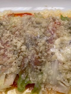 Una foto de Hojas de repollo rellenas de fritada de atún