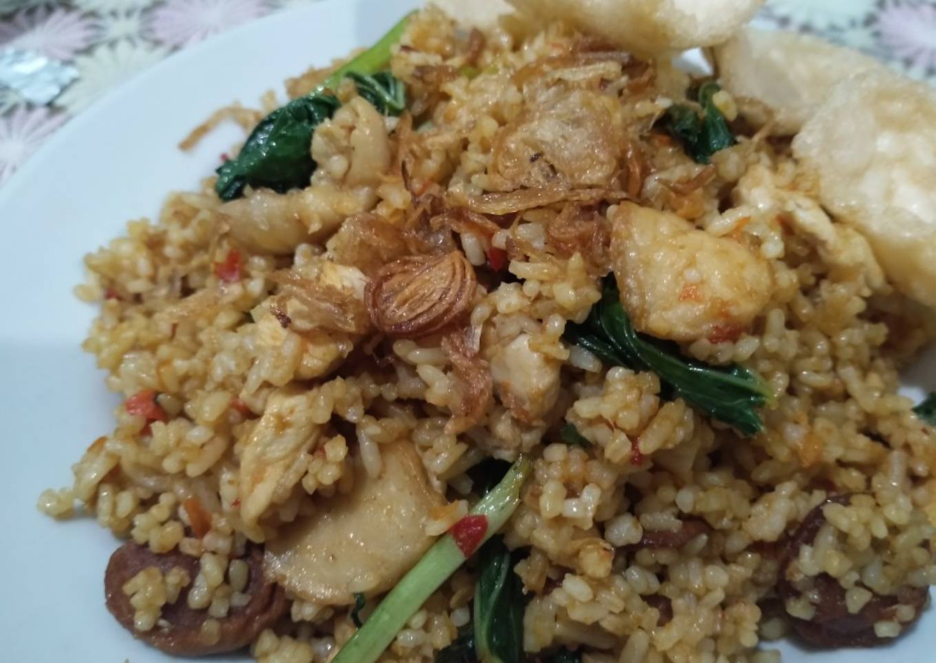 Nasi Goreng Jawa Pedas Komplit