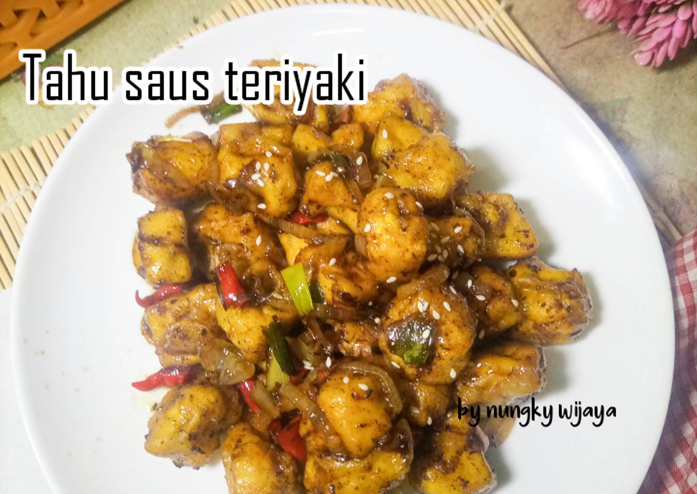 Tahu saus teriyaki