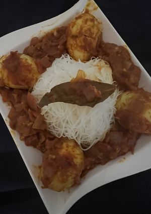 A picture of Egg Punjabi Curried.