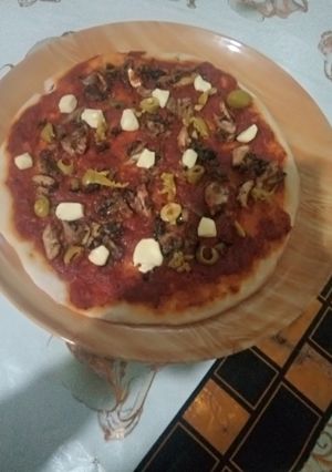 صورة لوصفة بيتزا