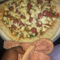 A picture of Homemade pizza.