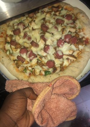 A picture of Homemade pizza.