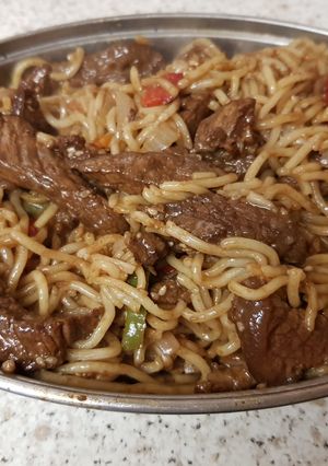 A picture of My Beef & Noodle Stir Fry.😘.