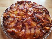 Una foto de tarta de manzana