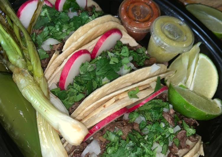 Recipe: Perfect Tacos Asadas: Mexican street tacos