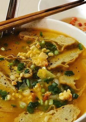Hình của món Bánh canh chả cá Bình Định.