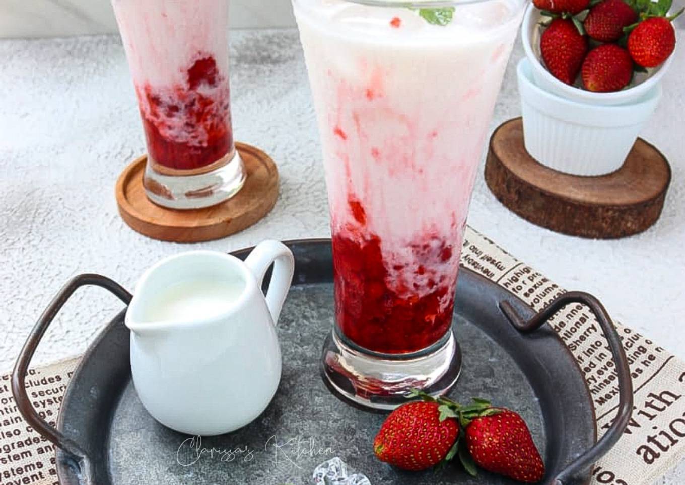 Korean Strawberry Milk Latte