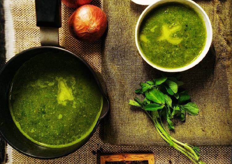 Easiest Way to Prepare Favorite Methi leaves soup
