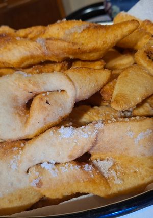 Una foto de Krepel (torta frita alemana)
