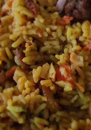 A picture of Seafood Rice.
