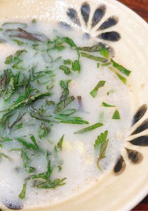 Hình của món Cháo gừng giải cảm.