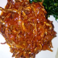 A picture of Wet fried omena.