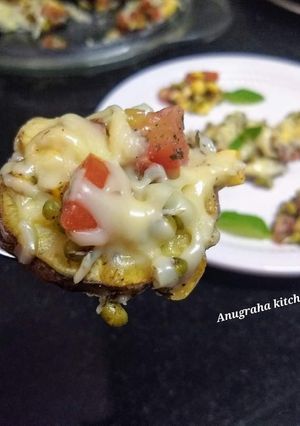 A picture of Sweet Potato cheese bite.