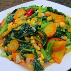 A picture of Tumis Sawi & Jagung.