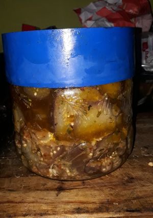 Una foto de Berenjena al escabeche