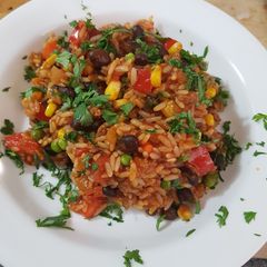 A picture of Chorizo Fiesta Rice.
