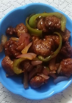 A picture of Soya chilli.