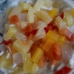 A picture of Cream dessert(ramzan special).