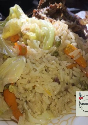 A picture of White jallof rice 😍recipe.
