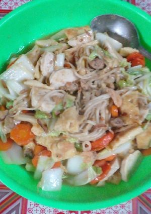 Foto resep Capcay sayur jamur enoki