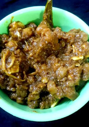A picture of Baingan Bhartha.