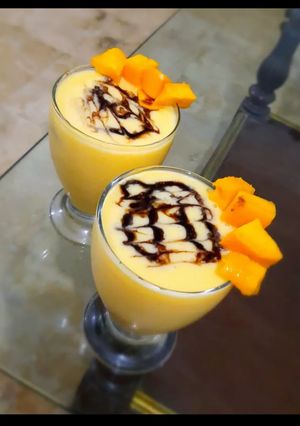 A picture of Mango shake.