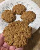 Cookies de avena coco canela y jengibre