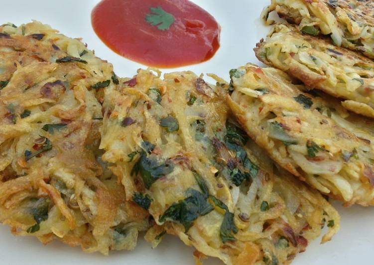 Crispy potato cutlets