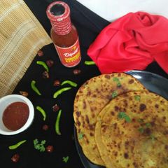 Aloo Paratha😃😃 A picture of Aloo Paratha😃😃.
