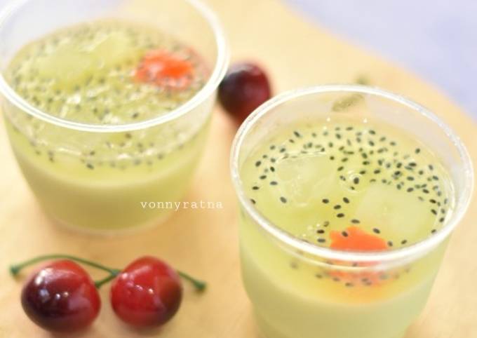 Pudding Melon Nata de Coco