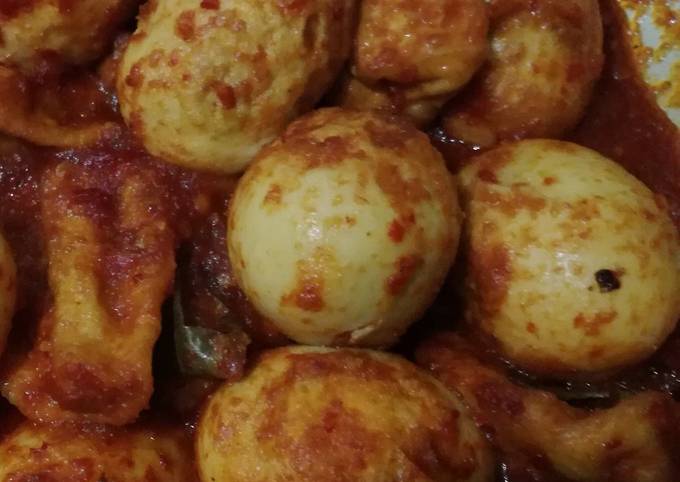 Ini dia! Resep enak bikin Telur Tahu Bumbu Bali yang nagih banget