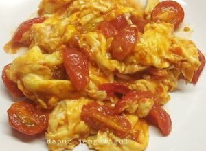 Foto resep Telur goreng tomat cherry