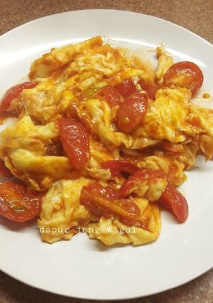 Foto resep Telur goreng tomat cherry