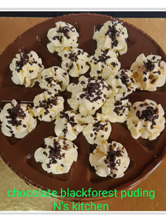Foto resep Chocolate black forest puding