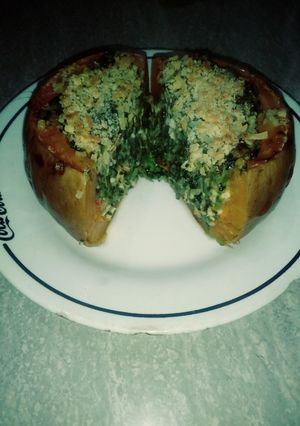 Una foto de Calabacín relleno