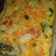Tarta de cebolla con verduras
