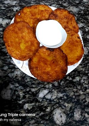A picture of Kesar malpua 🤩.