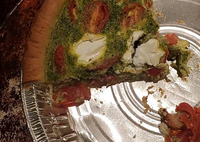 Italian pesto quiche