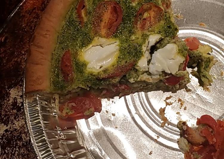 Italian pesto quiche Italian pesto quiche