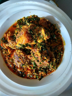 A picture of Egusi soup.