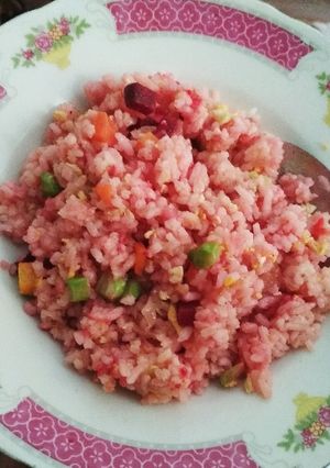 Foto resep Nasi Goreng Merah Muda