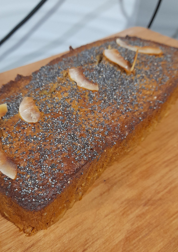 Una foto de Queque saludable con plátano