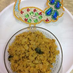 A picture of Satvik cabbage subji.