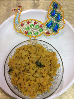 A picture of Satvik cabbage subji.